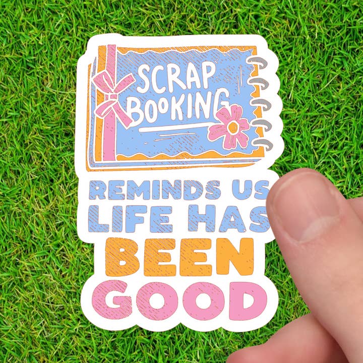 Los álbumes de recortes nos recuerdan que la vida ha sido buena | Pegatinas para venta al por mayor de Dancing Dolphin Crafts