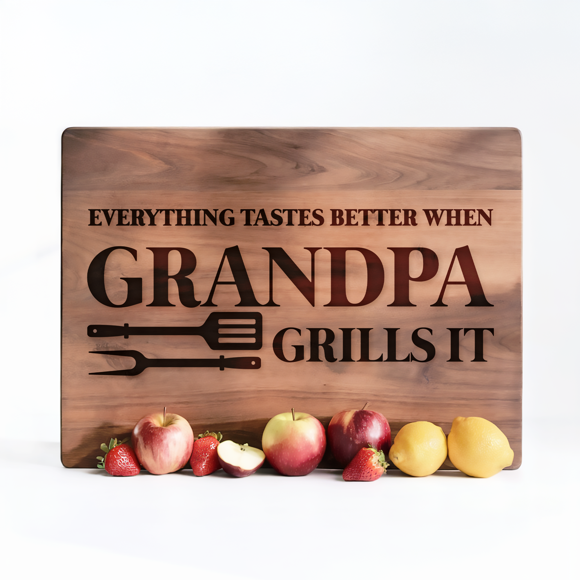 Southern Farm Signs - Wholesale Cutting Board - Grandpa Grills It Engraved Cutting Board – BBQ Gift1