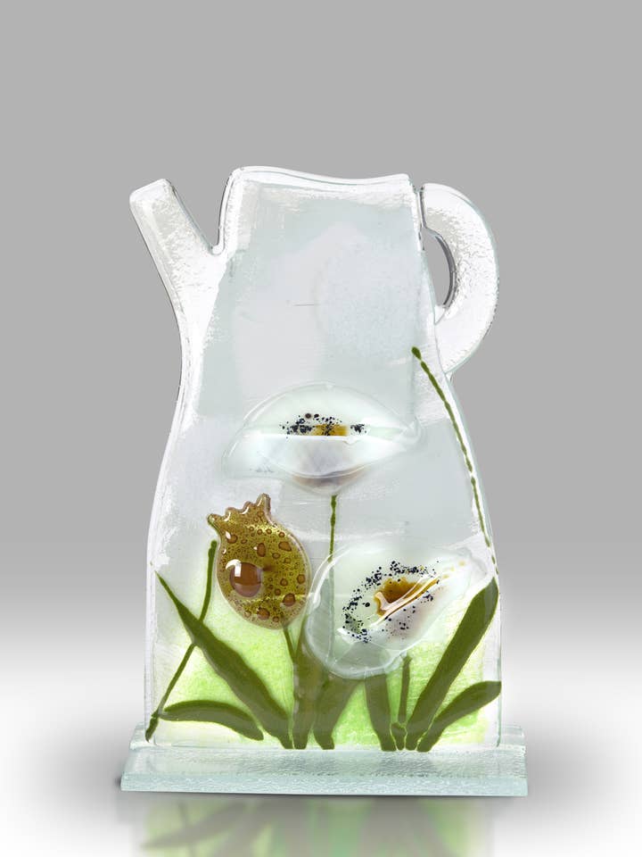 Kande - Hvid Blomst - 2742-23 for engroshandel hos Nobile Glassware Ltd.