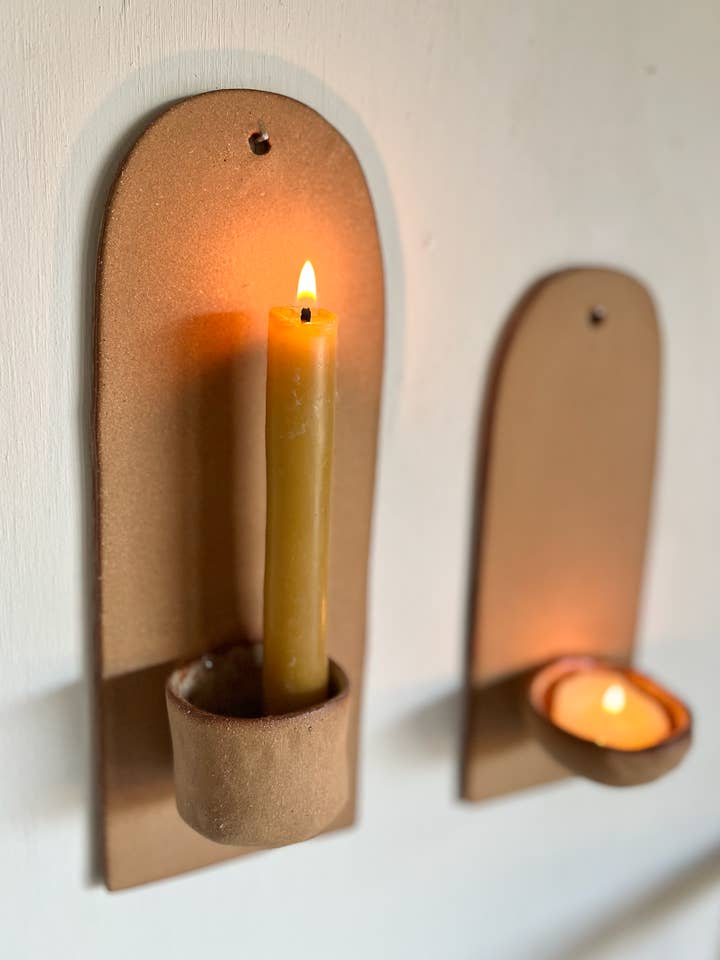 Sandstone Sconce for wholesale by Roaming Barefoot