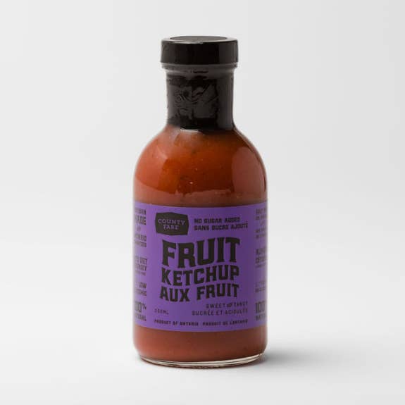 Ketchup aux fruits County Fare (sans sucre) pour la vente par County Fare