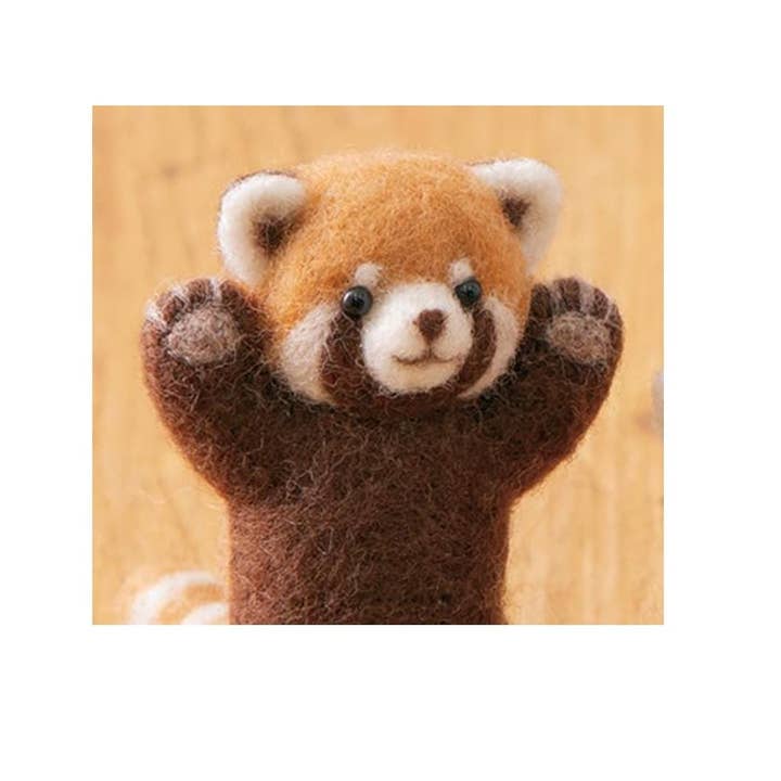 「FUNJI」In Japan - Wholesale Craft sewing kit - Red Panda Needle Felting Kit: Handmade Wool Animal DIY Craft4