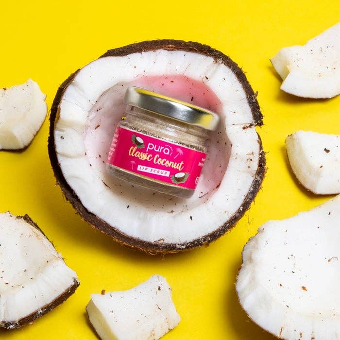 Pura Classic Coconut Lip Scrub for wholesale by Pura Cosmetics