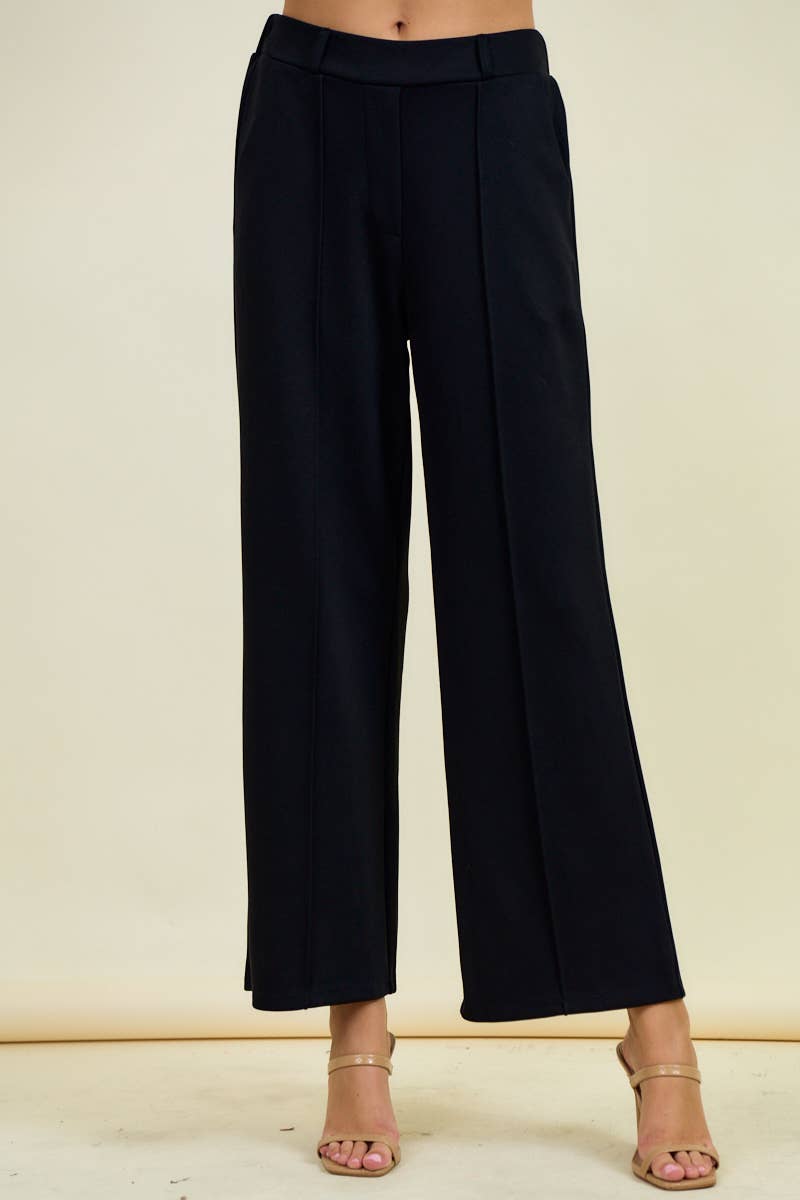 Doe and Rae – Engroshandel Bukser - Dame – SMØRBLØDE BØRSTET MODAL PINTUCK BUKSER - 8839P21