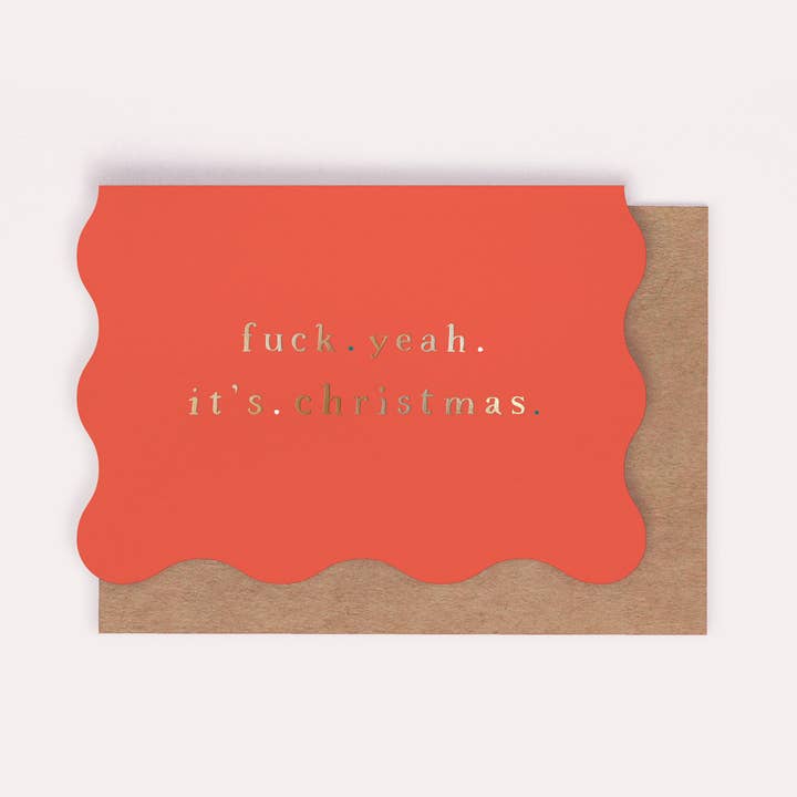 Sister Paper Co. - Wholesale Christmas Card - F Yeah It's Christmas Card | Holiday Cards | Christmas Cards