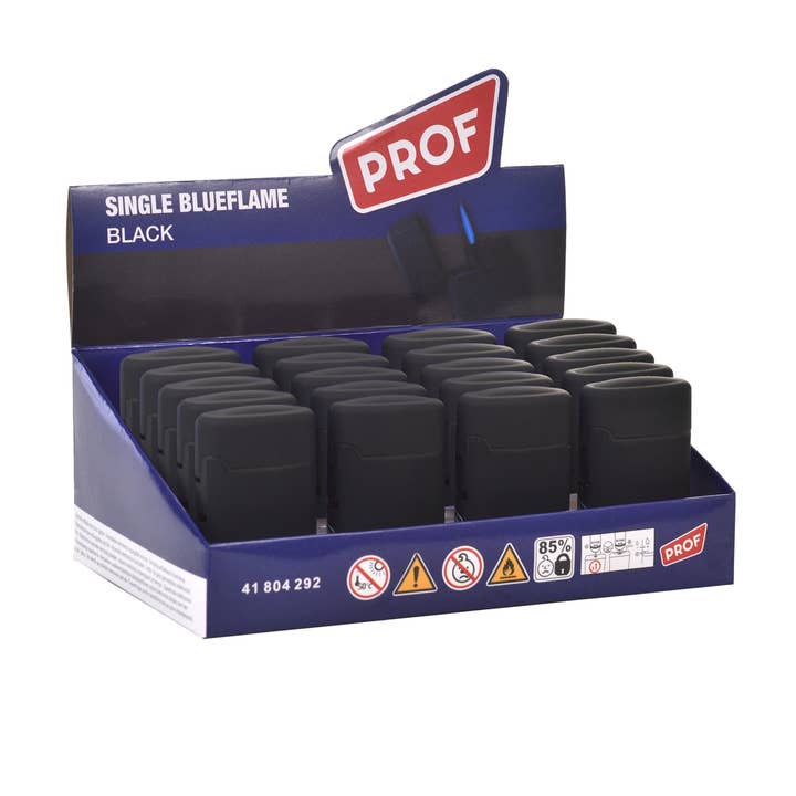 PROF - Wholesale Lighter - PROF customizable black lighters CAPSULE JETFLAME DL 200