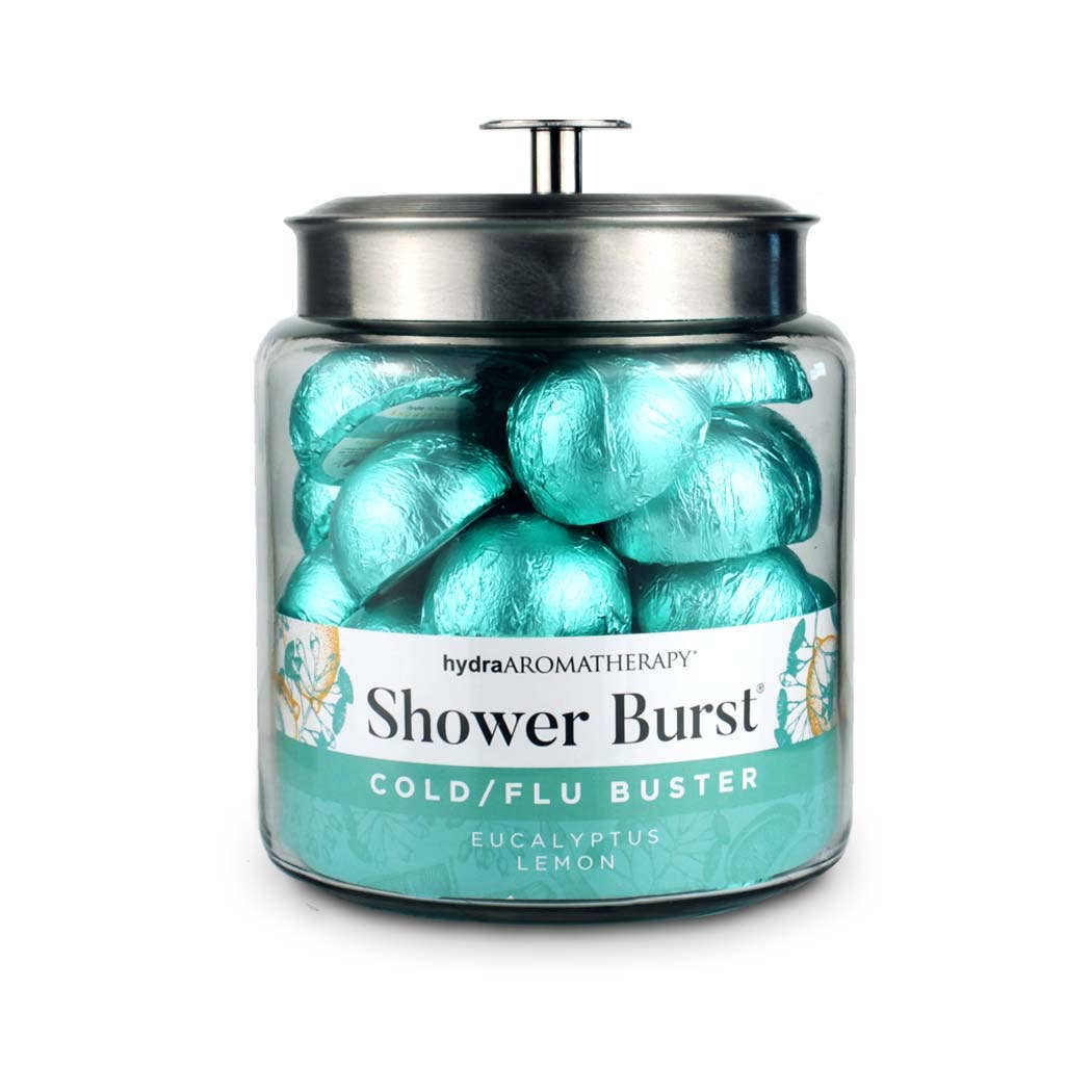 hydra - Wholesale Shower Steamer/Bomb - Shower Burst® Jar Set in Cold/Flu Buster