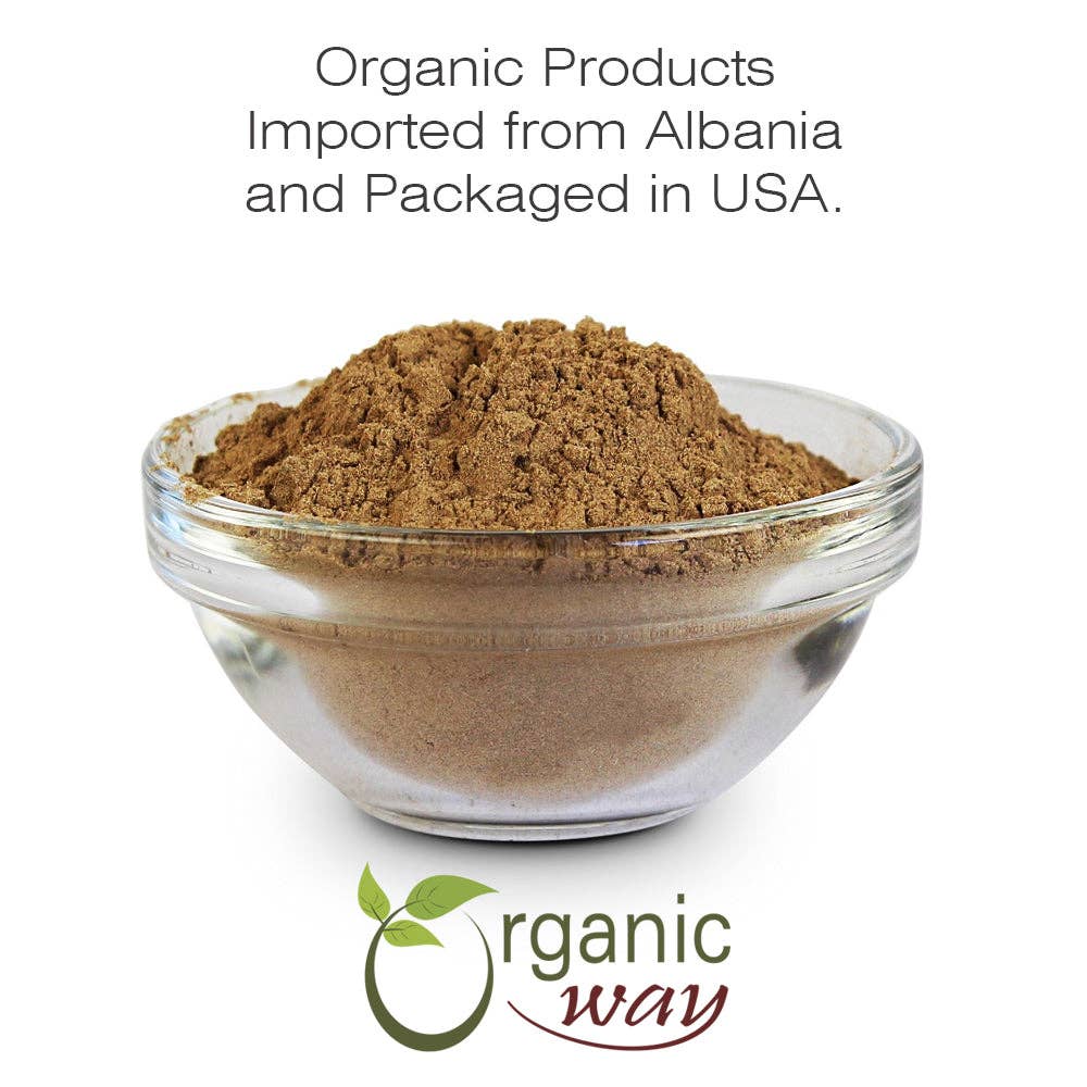 Organic Way LLC - Wholesale Kruiden - Paardenbloemwortelpoeder (Taraxacum officinale) | Kruidenthee - Europees wild geoogst | Kosher gecertificeerd | Non-GMO & glutenvrij | USDA gecertificeerd | Herkomst - Albanië1