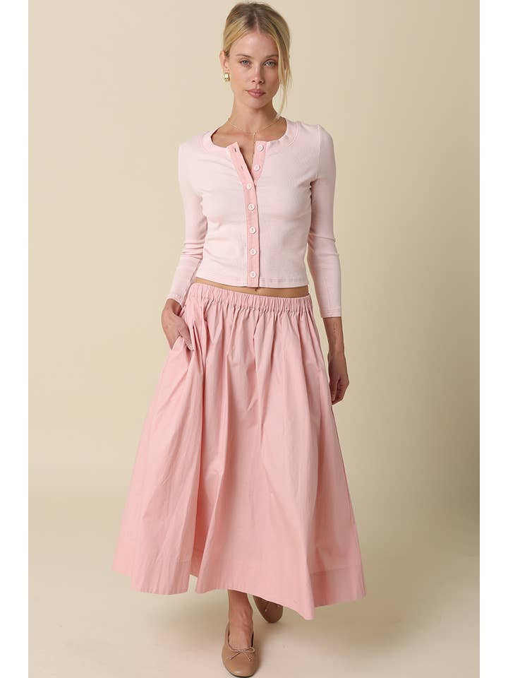 Olivaceous - Vente Jupe – femme - Jupe longue plissée Sasha3