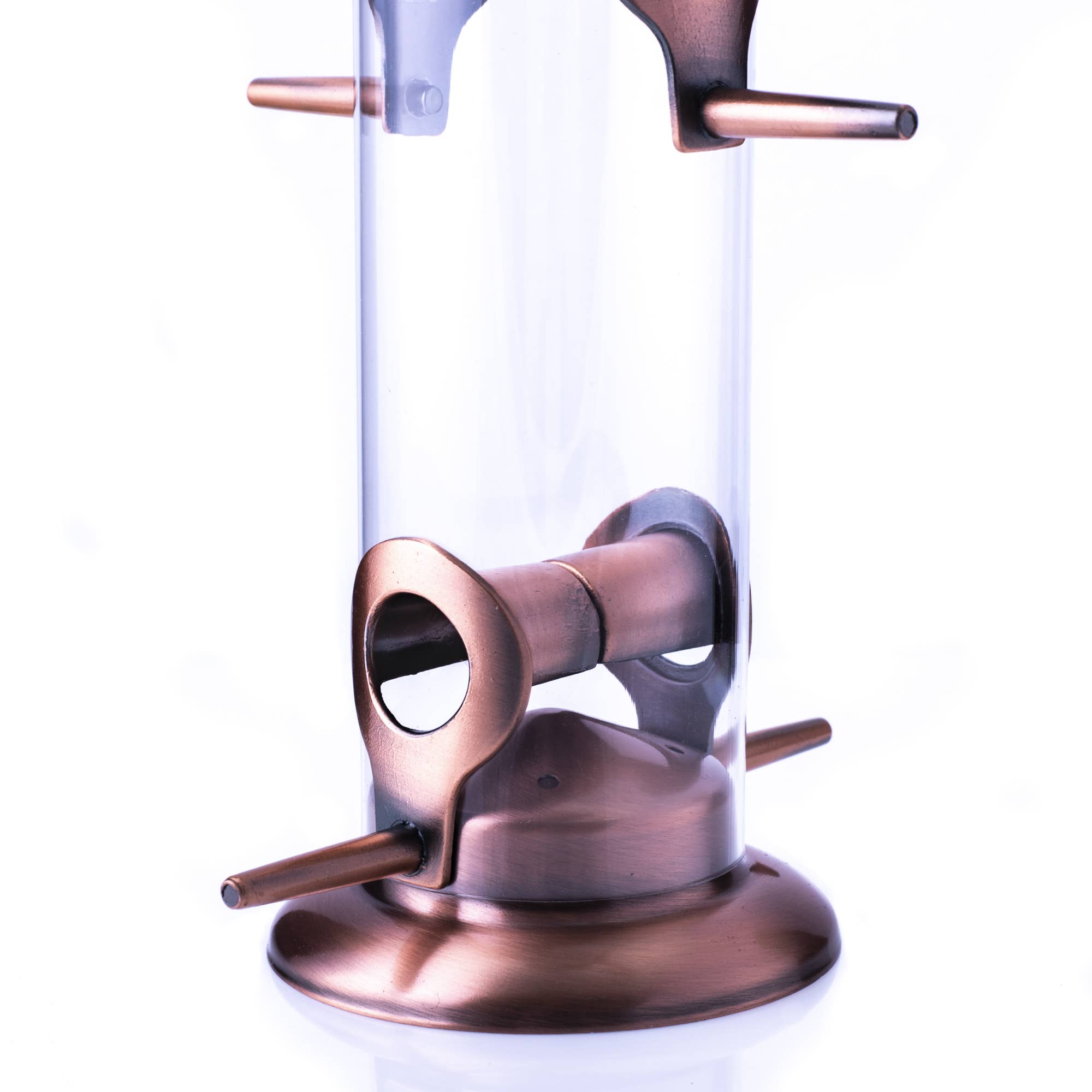 EAST AVENUE – wholesale Bird feeder – Copper Finish Bird Seed Feeder 15 Inch Long3