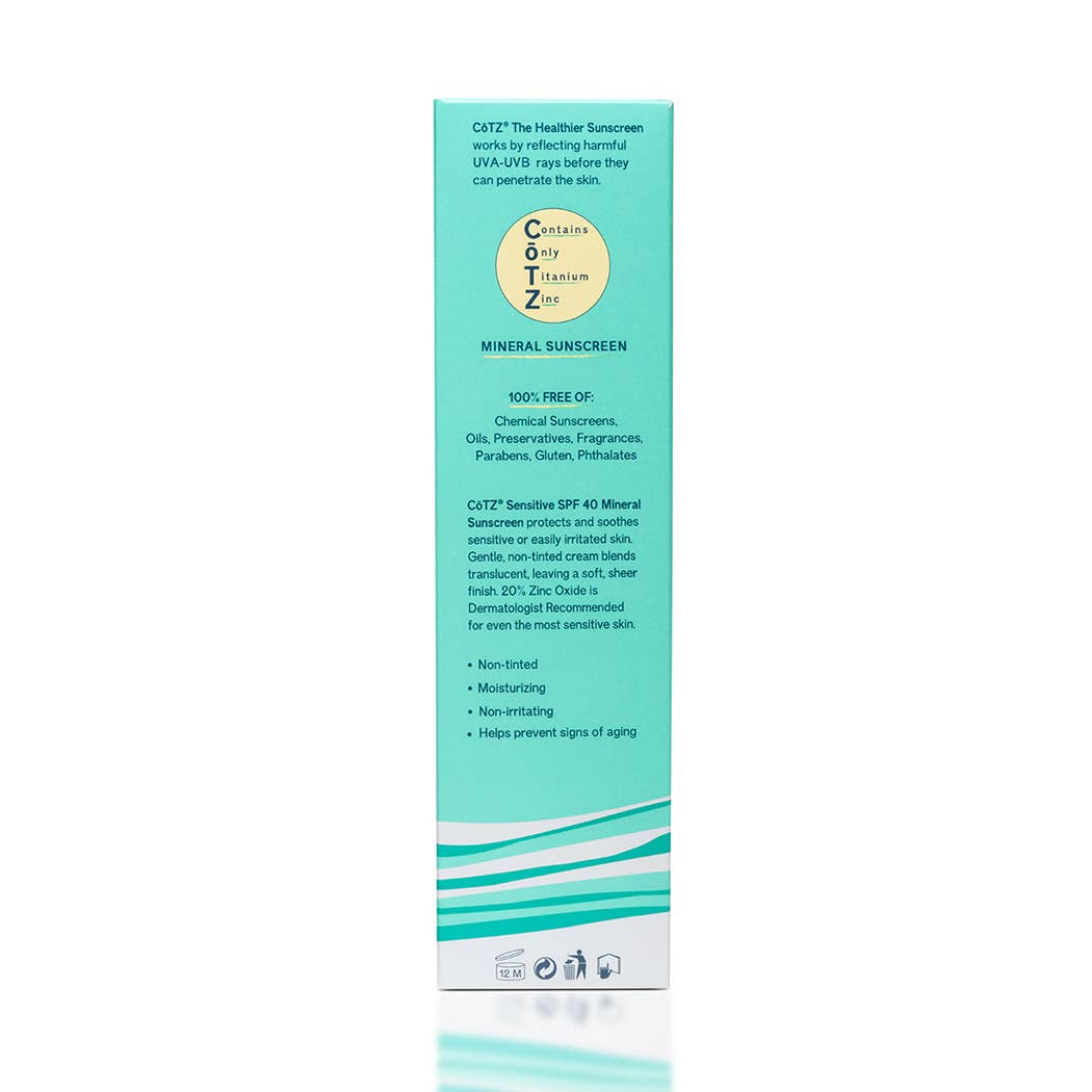 CoTZ The Healthier Sunscreen - Wholesale Sunscreen - Sensitive Non-Tinted SPF 402