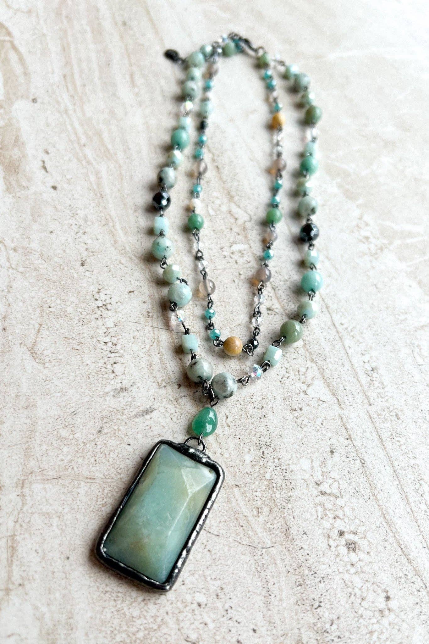 Dylan Designs - Wholesale Pendant/Charm Necklace - Lexi Necklace Amazonite2