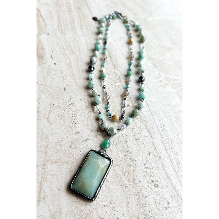 Dylan Designs - Wholesale Pendant/Charm Necklace - Lexi Necklace Amazonite2