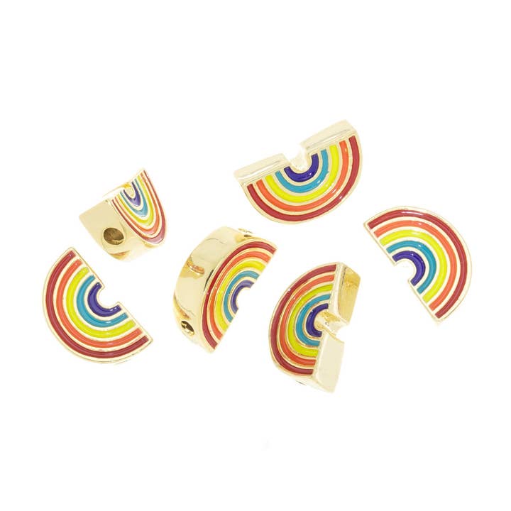 Jewel Pledge - Wholesale Beads - Rainbow Gold Spacer Beads for Bracelets & Necklaces,SPG0050
