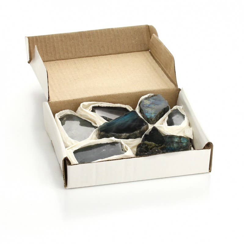 UniArt - Wholesale Spiritual Stone/Crystal - Semi-raw labradorite, 1-kilogram box1