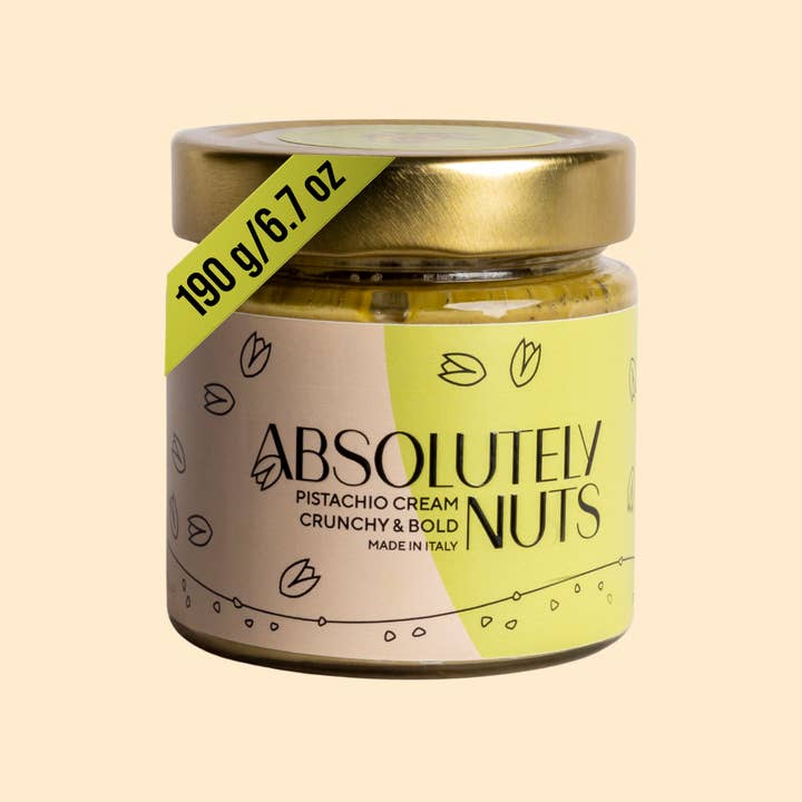 Crunchy Pistachio Cream 40% 6.7oz for wholesale by Absolutely Nuts