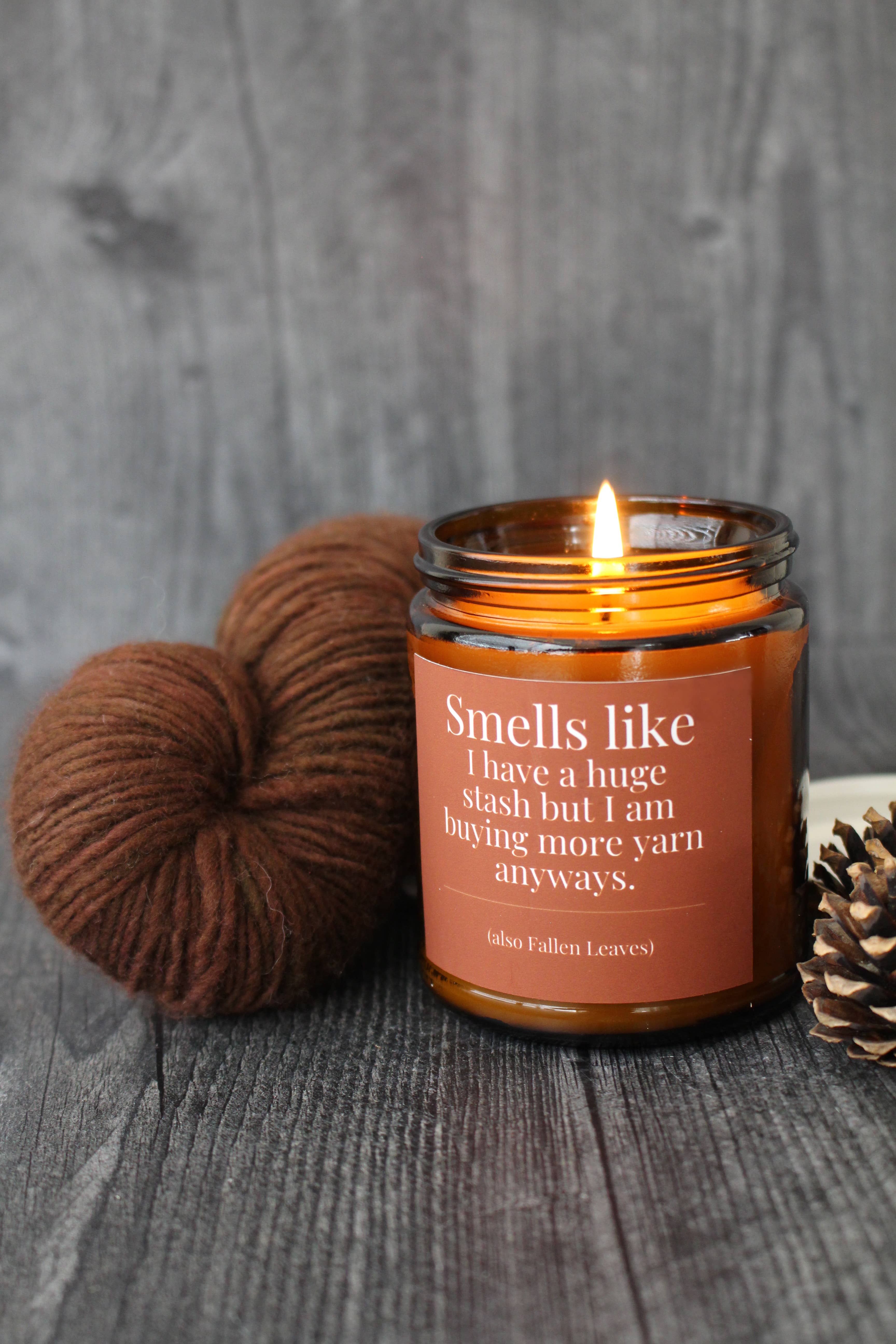 NNK Press - Vente Bougie en bocal - Bougies en cire de coco et soja coulées à la main pour tricoteurs8