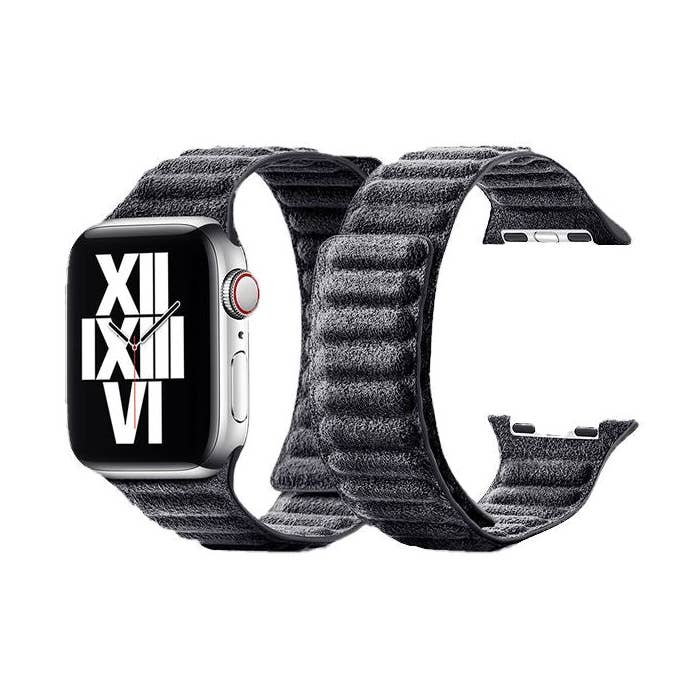 Alcantara Apple Watch Magnetic Link Band for wholesale by Verve Moda