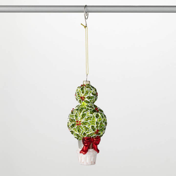 Sullivans Home Decor - Wholesale Ornament - Holly Topiary Ornament