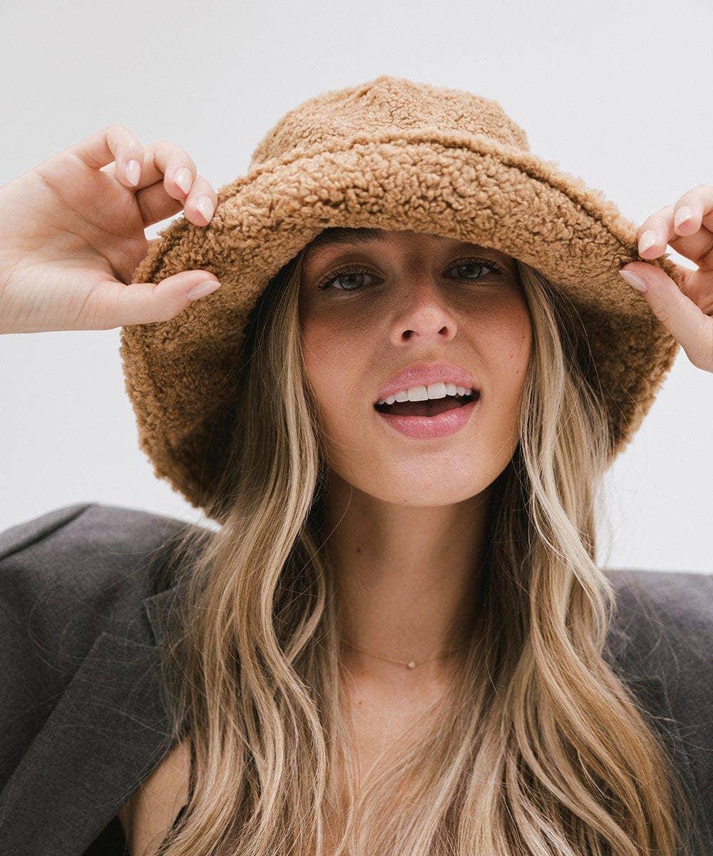 Gigi Pip - Wholesale Bucket Hat - Women's - Jackson Sherpa Bucket Hat14
