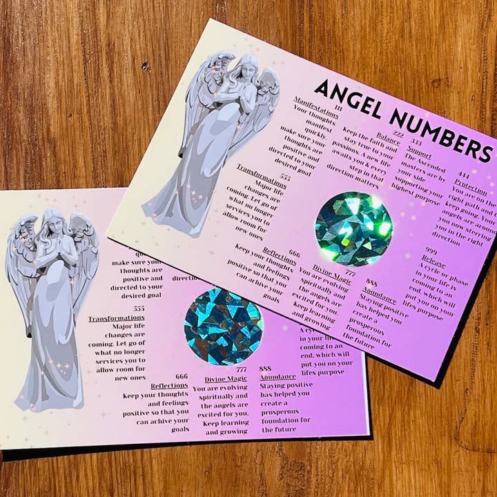 Only Crystals Remain - Venta al por mayor Cartas del tarot - Números de ángel: tarjetas para rascar novedosas