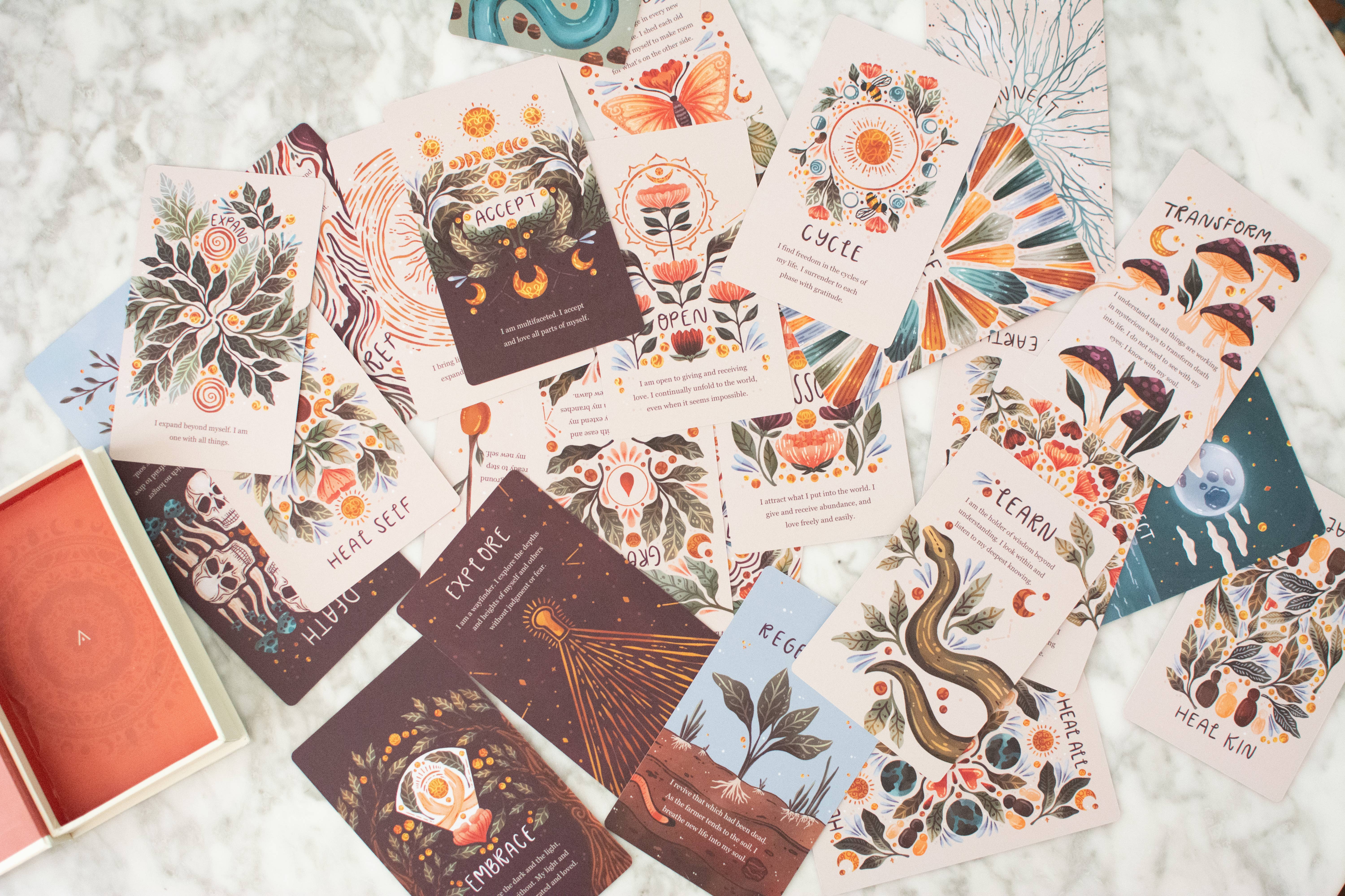 Trace Femcare, Inc. - Wholesale Tarot Cards - Kinship Affirmation Card Deck, Limited Edition1