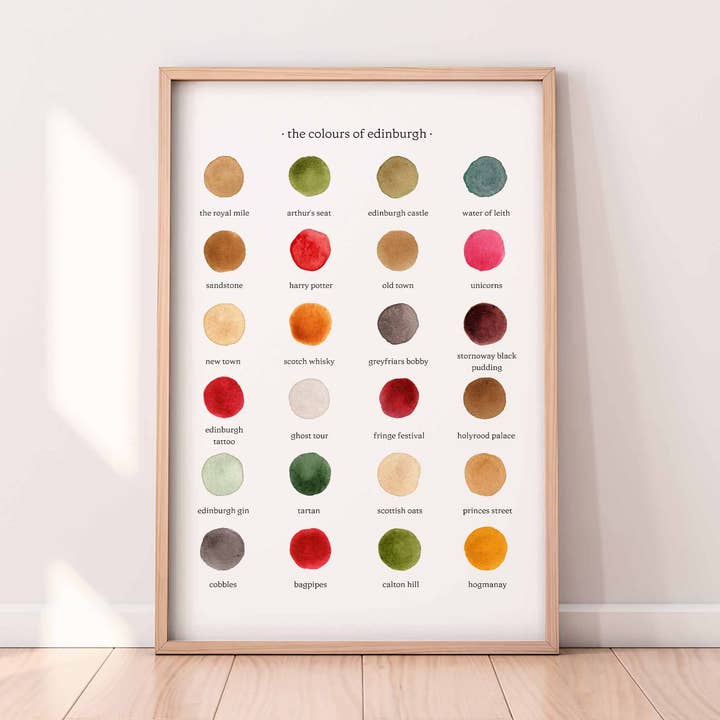 By Tilly - Wholesale Art Print - The Colours of Edinburgh Print0