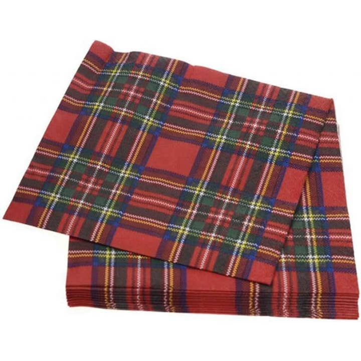Dublin Gift Company - Wholesale Disposable Napkin - Scottish Royal Stewart Tartan Napkins3