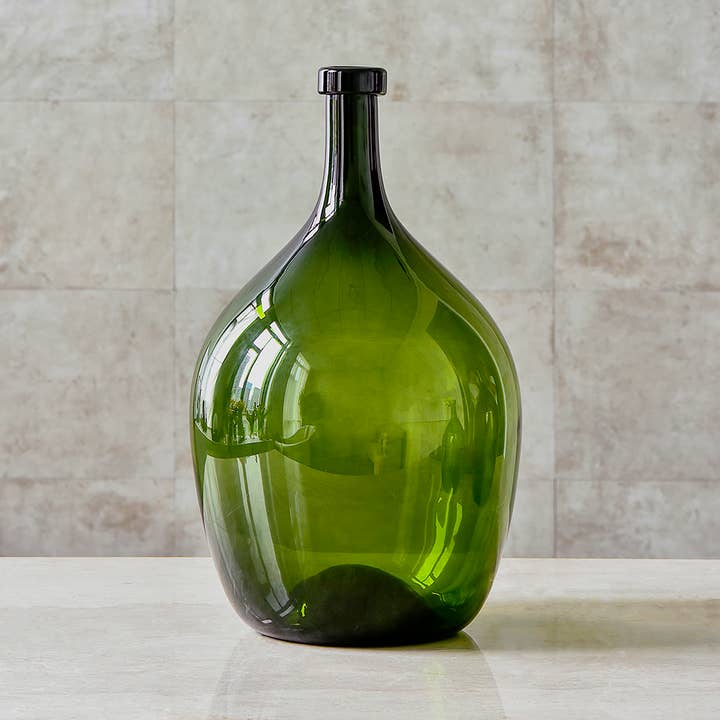 Noah Decoration - Wholesale Vaas - Kruikvaas van gerecycled glas, Amber Jar glazen vaas, Hololulu bruin