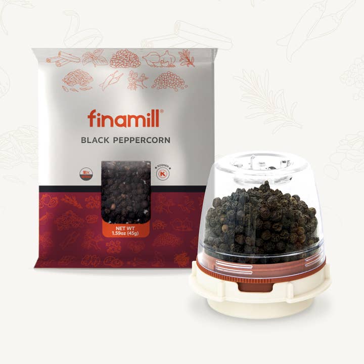FinaSpice Black Tellicherry Peppercorn for wholesale by FinaMill