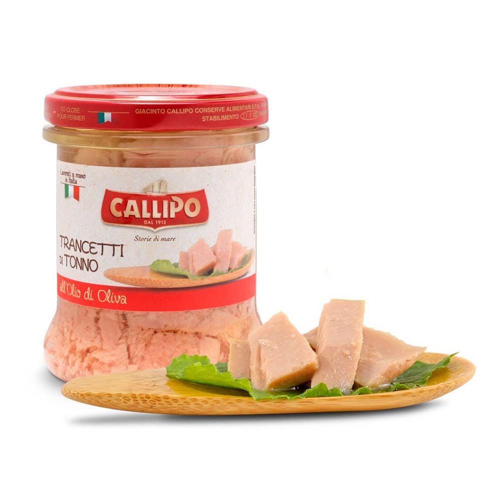 Calabria da Gustare – Großhandel Fischkonserven – Callipo Trancetti di Tuna mit Olivenöl (170 g.)0