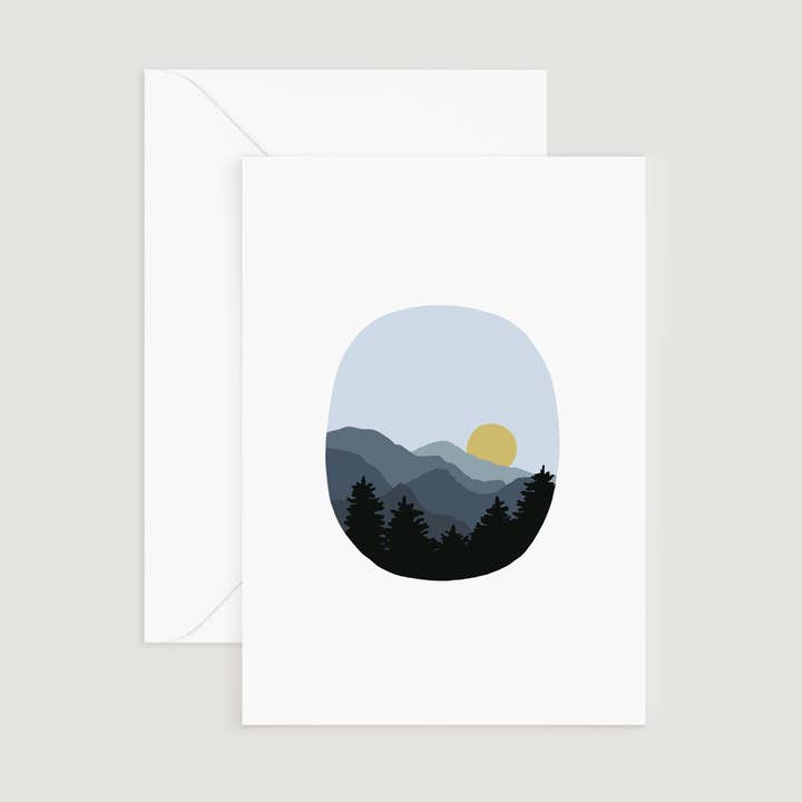 Greeting Card, Blue Ridge Mountains for wholesale by Doster Paper Co.