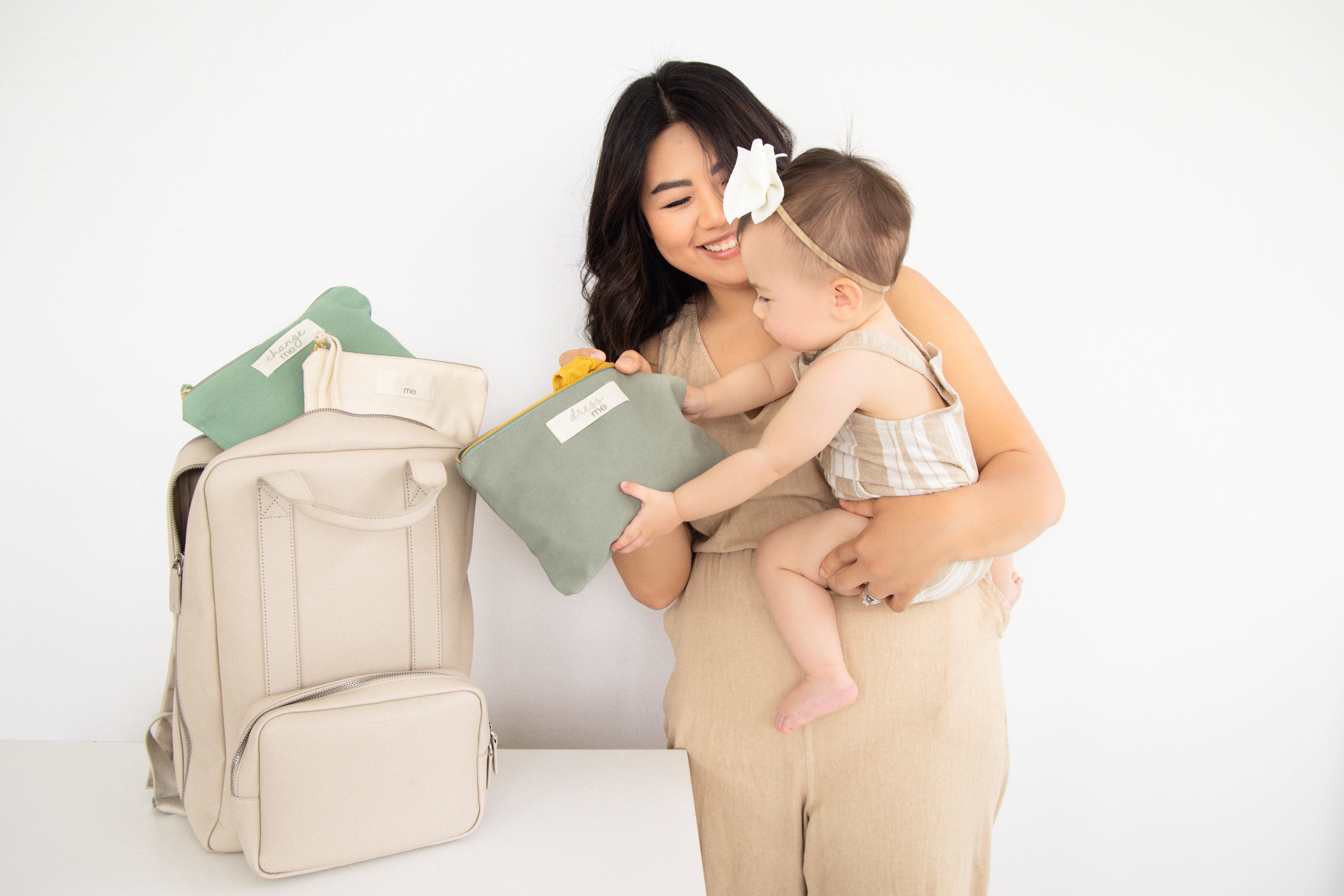 Pearhead - Wholesale Diaper Bag - Baby - Dress Me, Feed Me, Change Me 3 Piece Pouch Set9