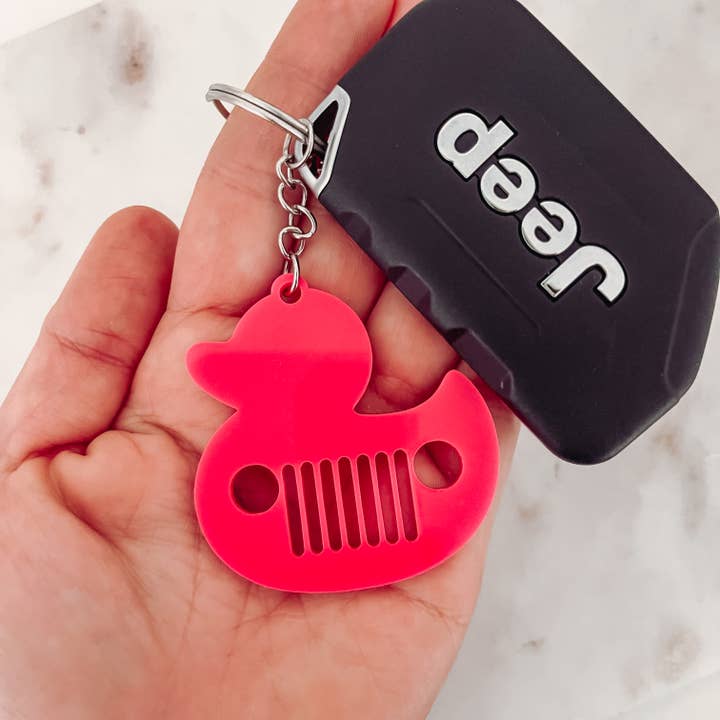 Sugar Koated Designs - Wholesale Keychain - Women's - You've been ducked, Duck Keychain, Wrangler Keychain, 4x41