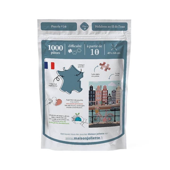 Maison Joliette - Wholesale Puzzle - Adult - Puzzle 1000 pieces Let's pedal along the water22