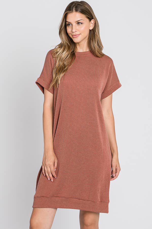 Tres Bien, Inc - Wholesale Dress - Women's - ribbed round neck dress6