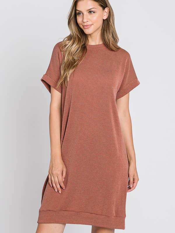 Tres Bien, Inc - Wholesale Dress - Women's - ribbed round neck dress6