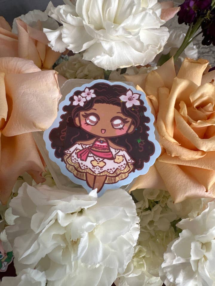 Wegfinder Prinzessin Holografischer Glitzeraufkleber für den Großhandel von Peony Lee Art