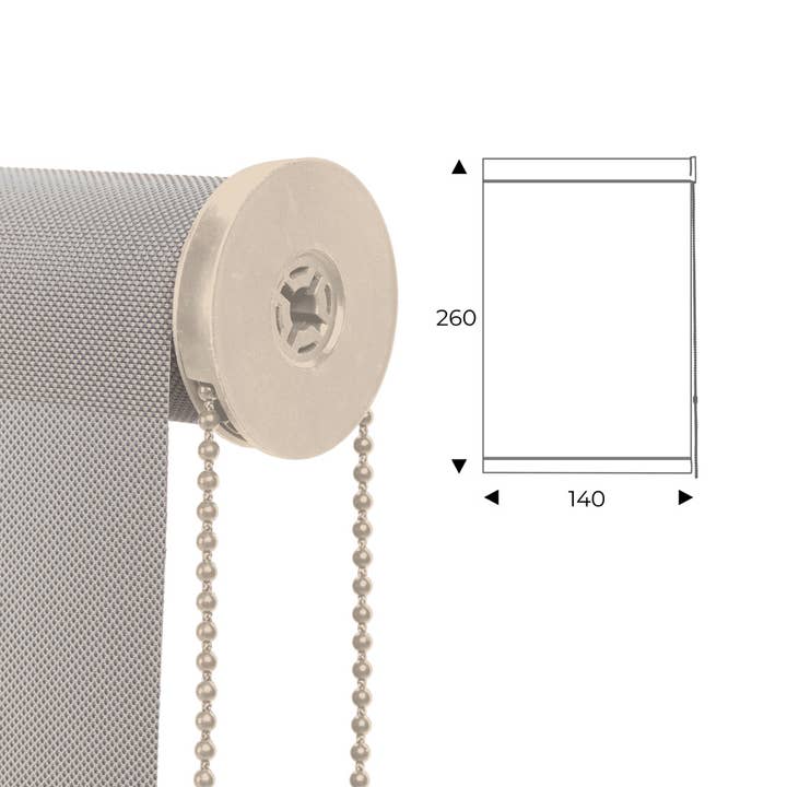 cortina enrollable 140cm x largo mecanismo para venta al por mayor de Rocada Spain