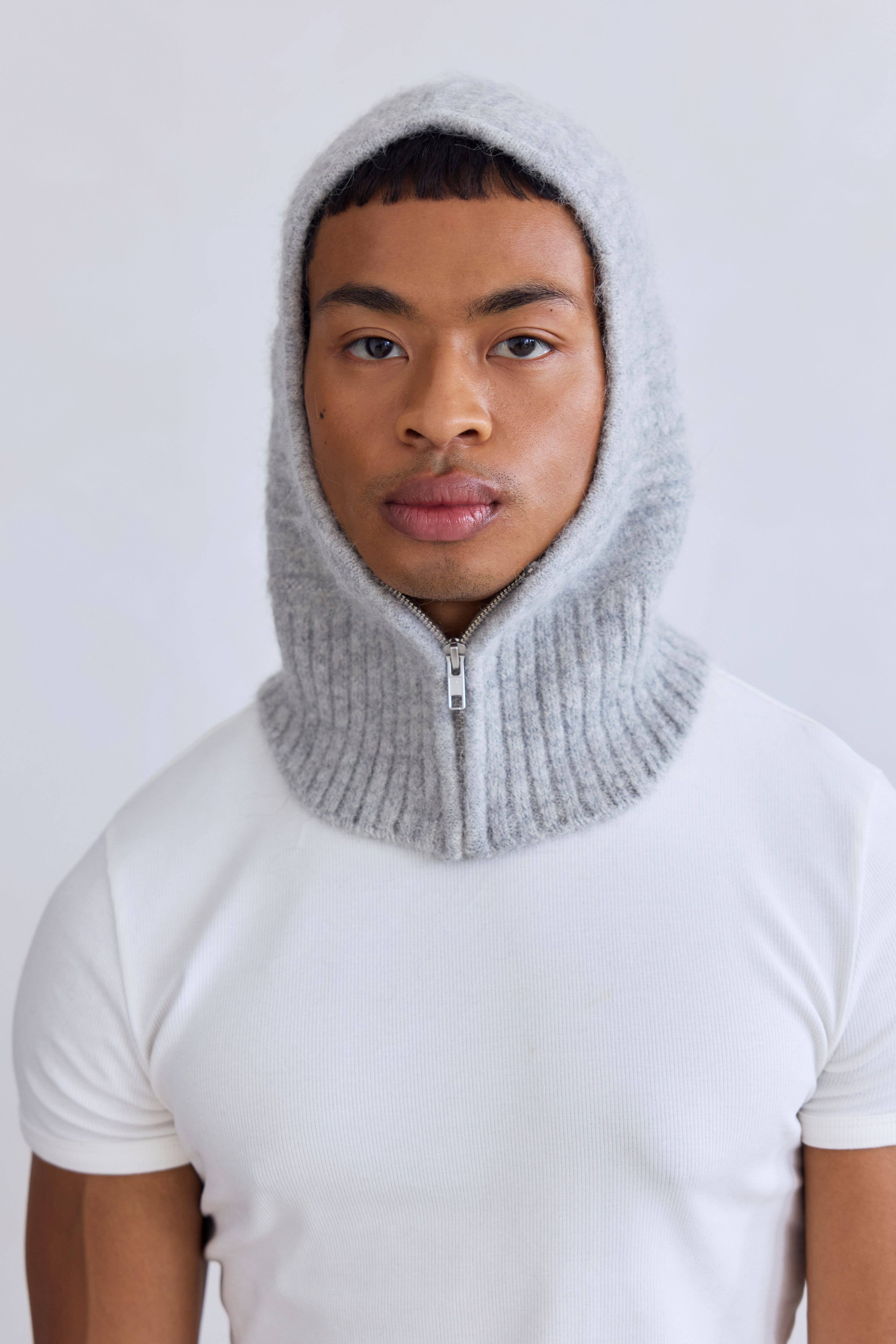 Arctic Fox & Co. - North America - Wholesale Balaclava - Unisex - The Alpaca Balaclava with Zip - Blizzard Grey - FW255
