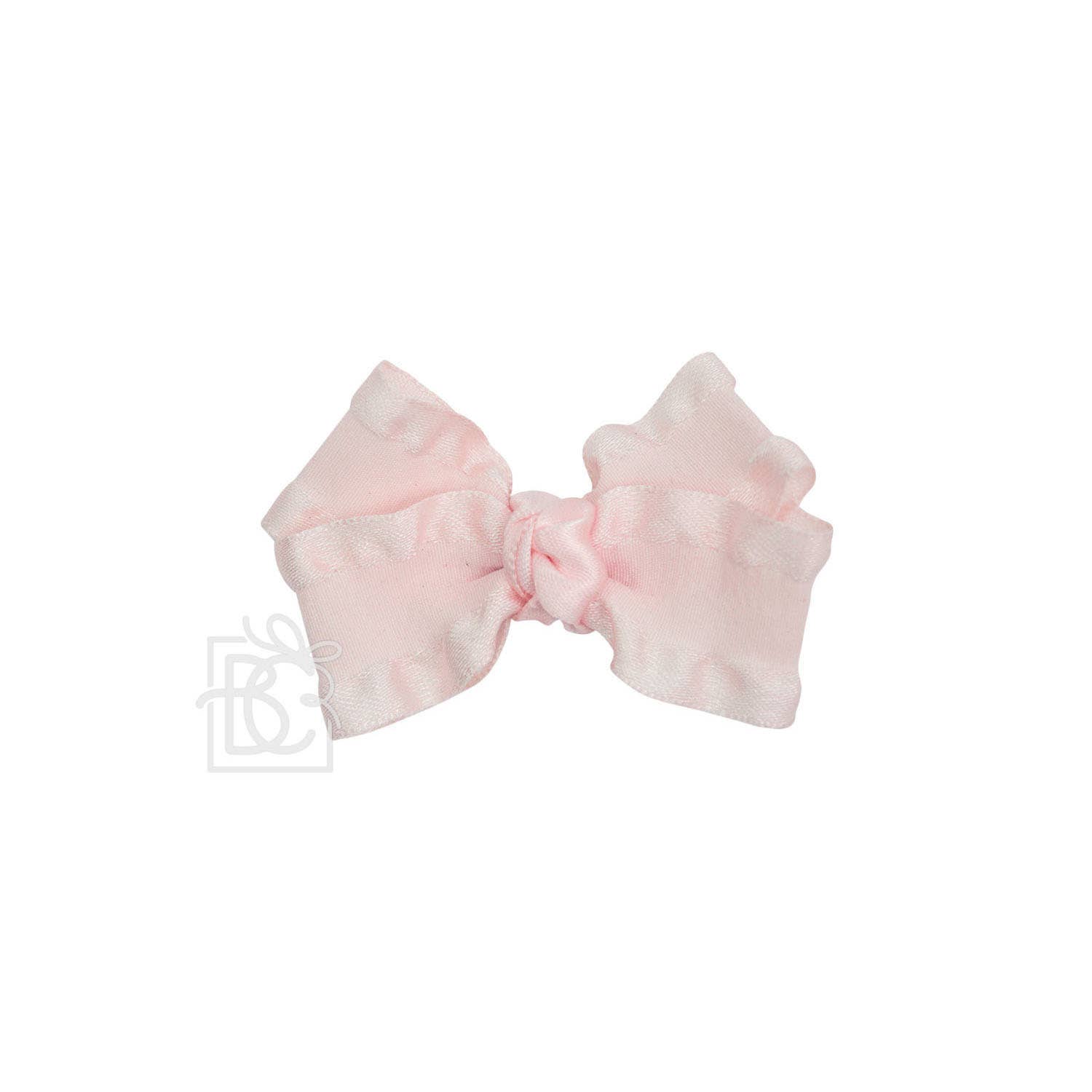 Beyond Creations, LLC - Wholesale Hair Bow - Kids - DOUBLE RUFFLE BOW ON CLIP69