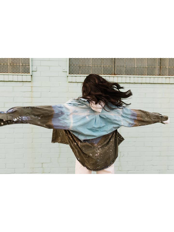 Create Good Company - Wholesale Button Down Shirt - Women's - Trashed Shirts * Bleached Flannels/Shirts Refill Pack4