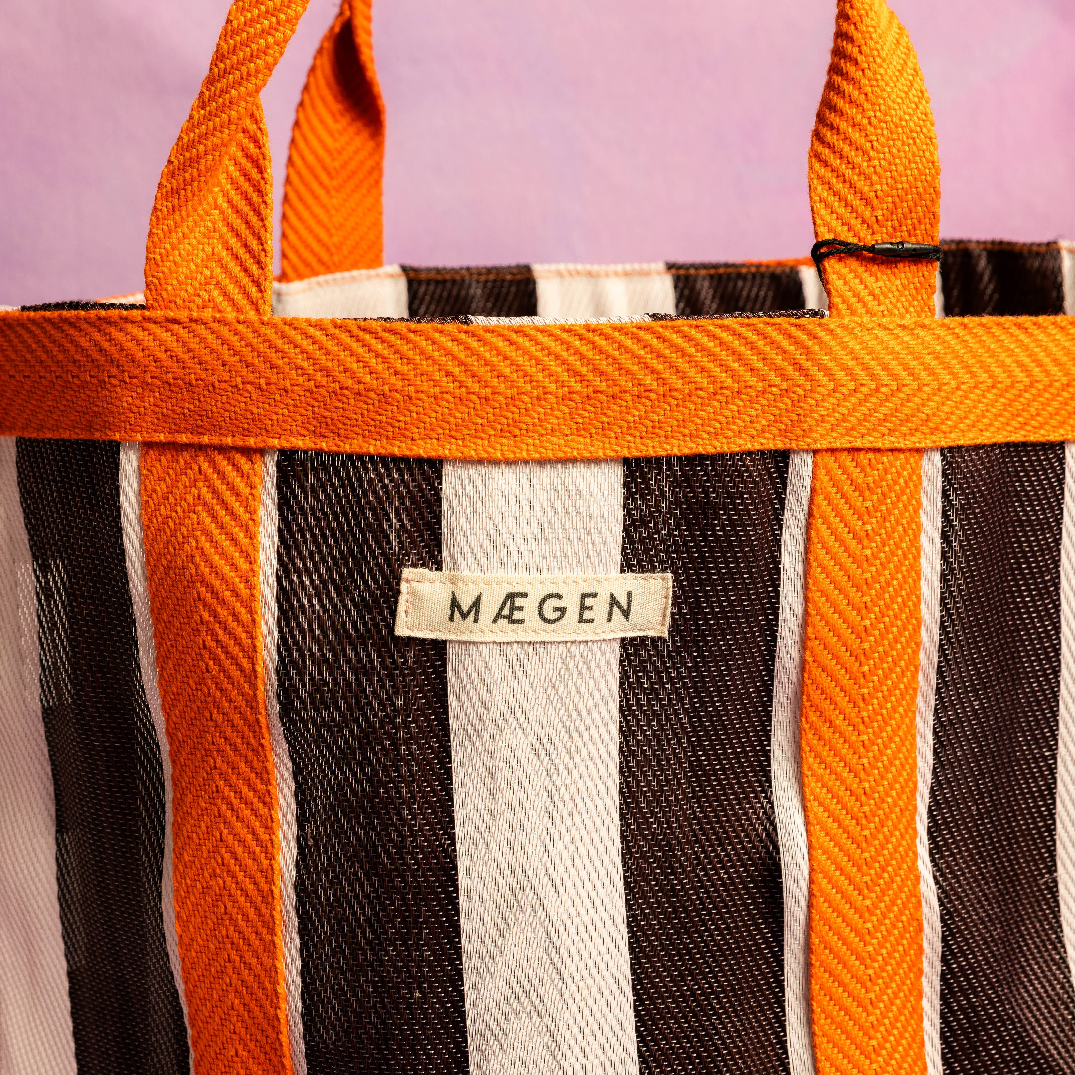 MÆGEN – wholesale Tote bag – Unisex – Everywhere Bag | Orange/ White/ Aubergine2