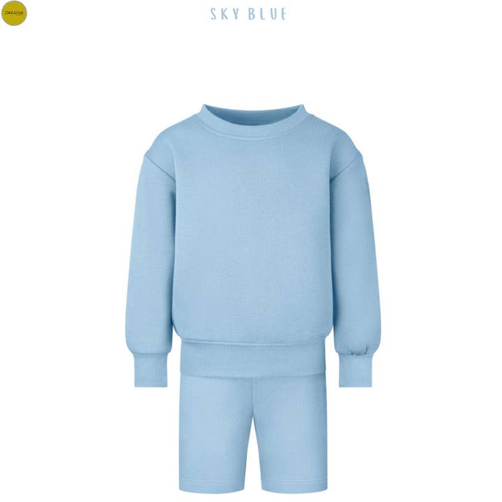 DeeJons Blanks – wholesale Top & short set – Kids – Children Oversized Sweatshirt & Short Set