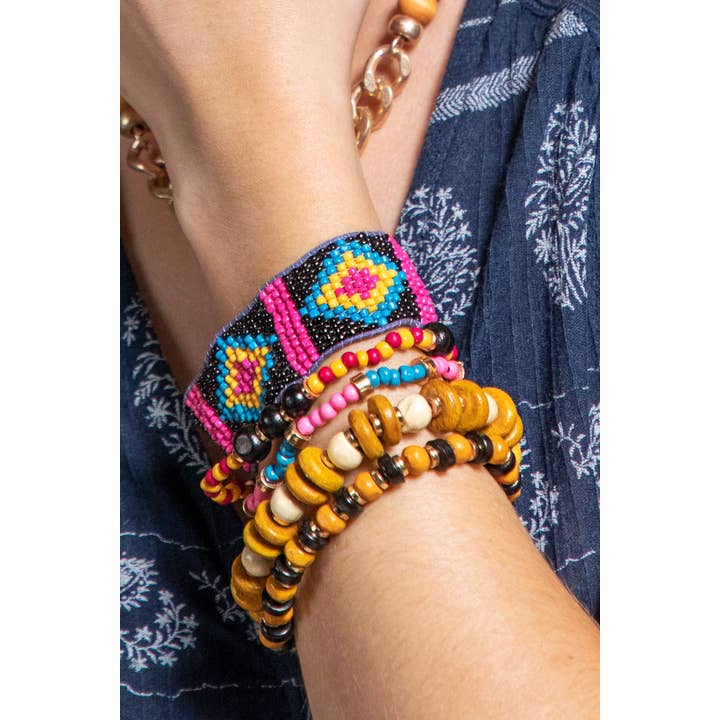 CONGO Mixed Beads Layered Bracelet for wholesale on Faire2