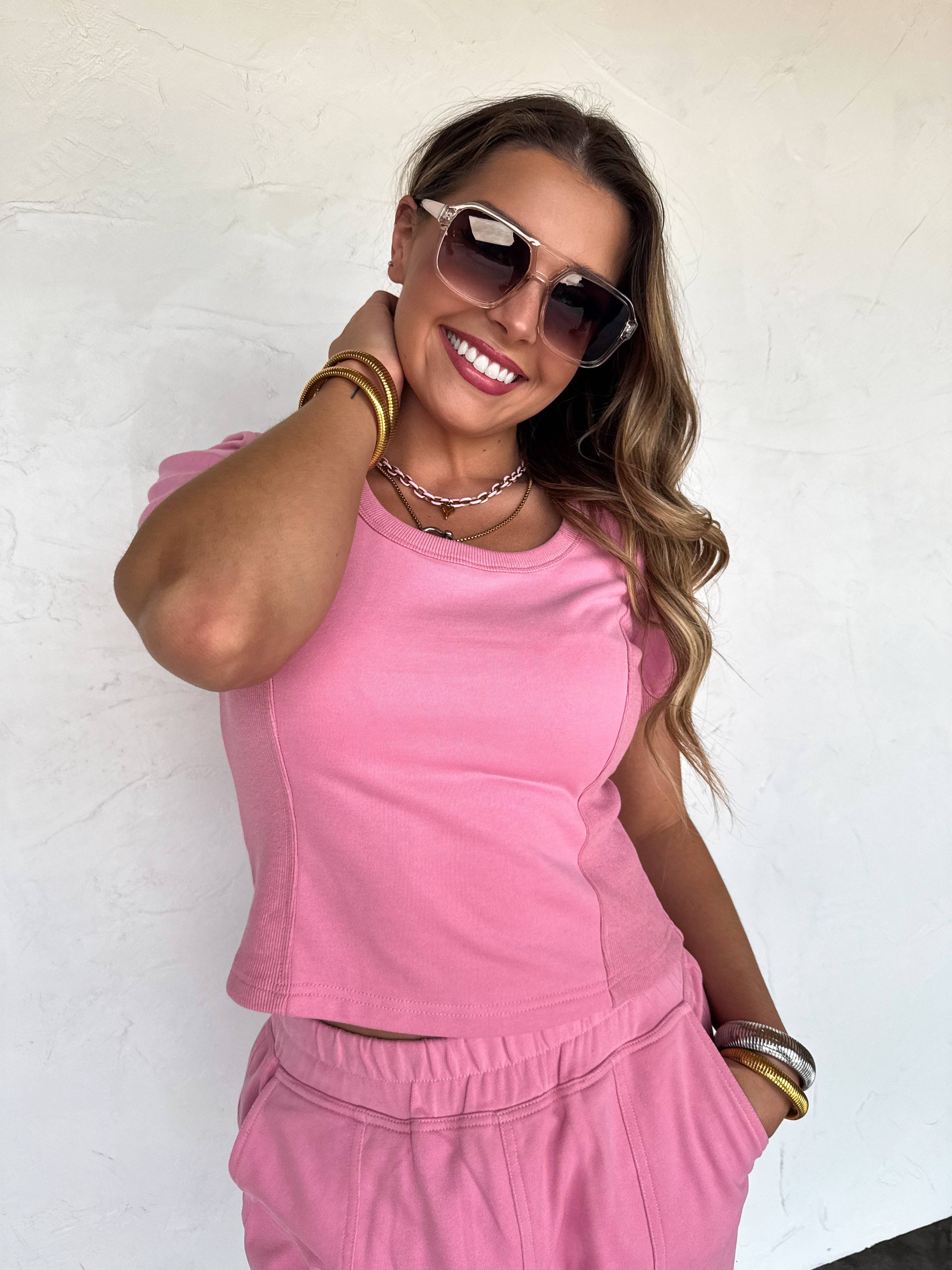 BLAKELEY - Wholesale Lounge Set - Women's - STAY IN CROP PANT SET8