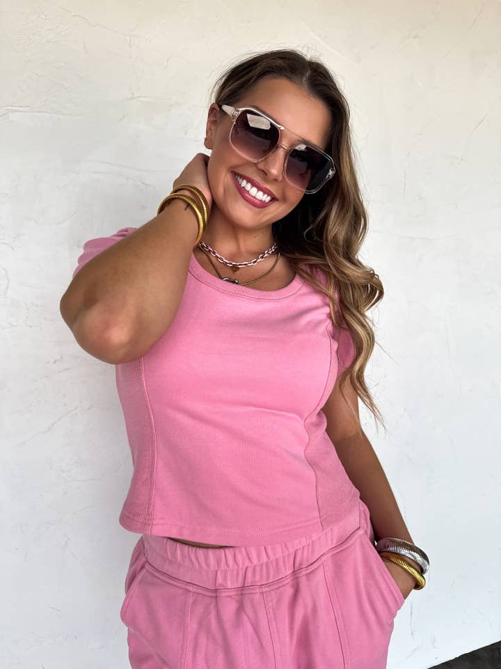 BLAKELEY - Wholesale Lounge Set - Women's - STAY IN CROP PANT SET8