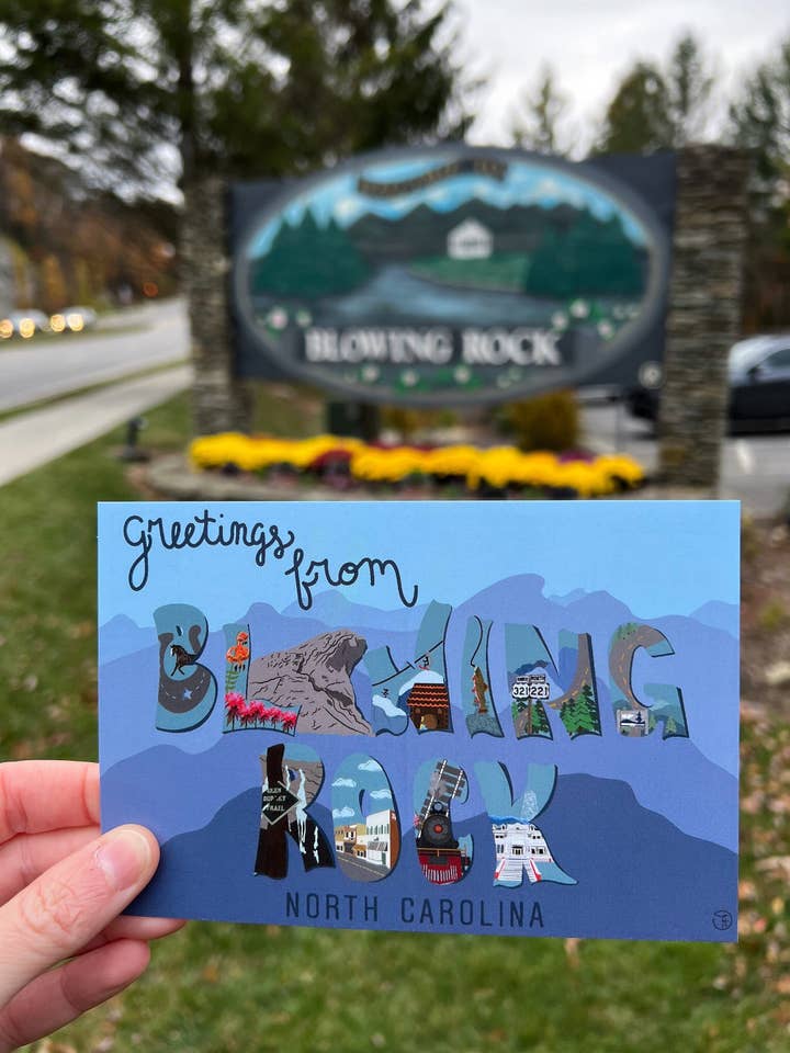 Blowing Rock, North Carolina Vykort för wholesale av Designs by Tris