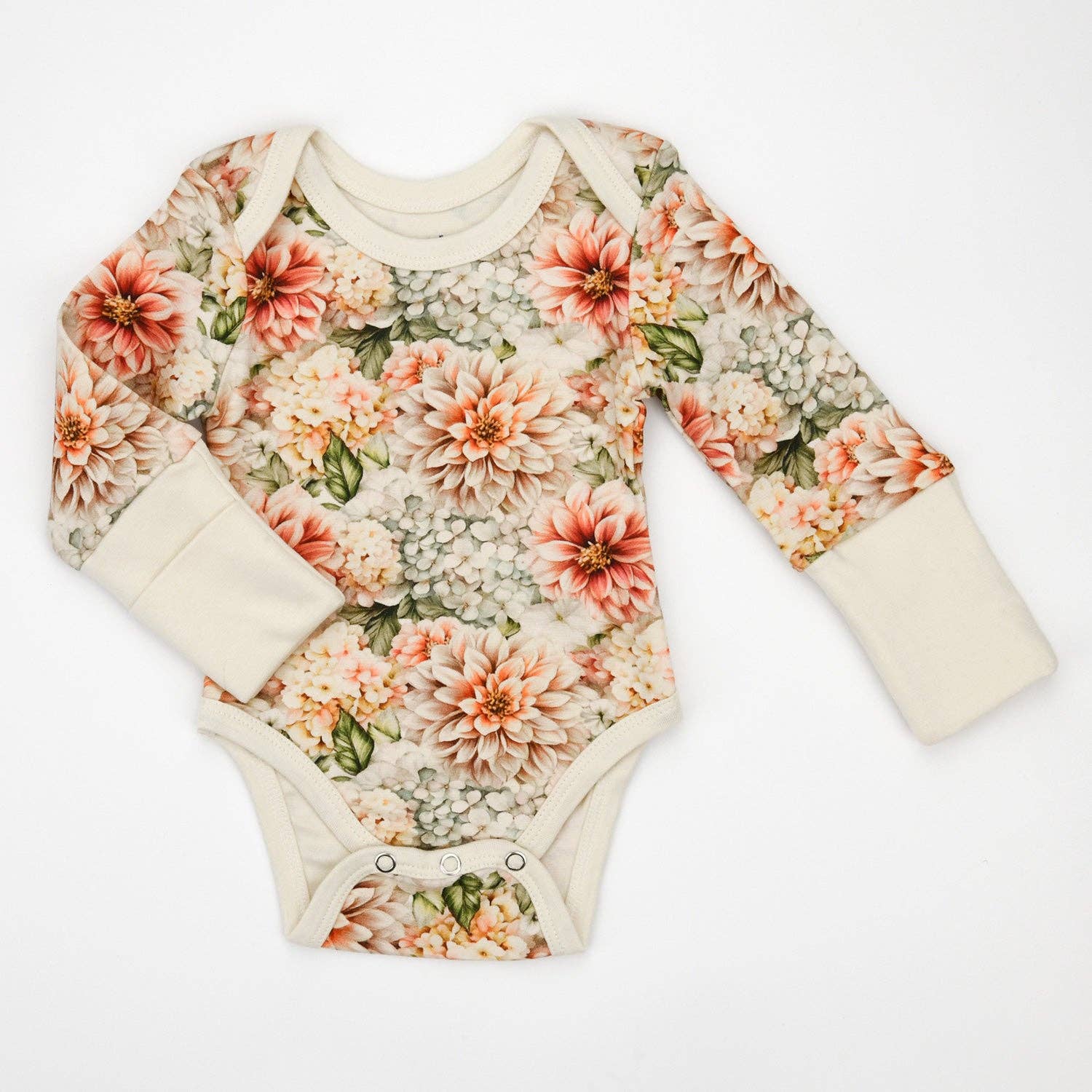 Earthy – wholesale Overall - Baby – Ekologisk bomull långärmad babybody, Mirabelle1