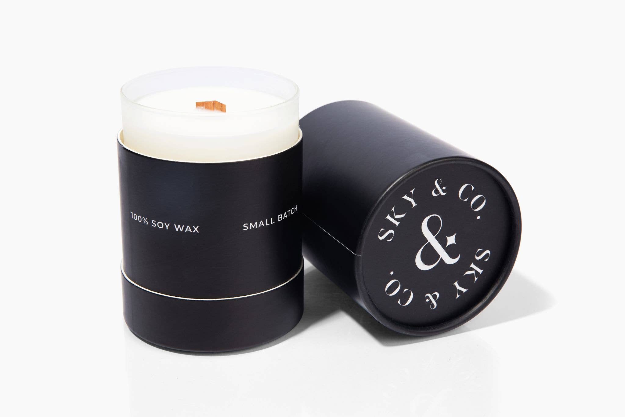 Sky and Company - Wholesale Jar/Filled Candle - Black Fig - Wooden Wick Candle1